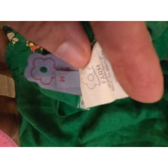 FARM Rio Women's Floral Green Maxi Skirt with Slit M Boho Resort - Picture 9 of 9